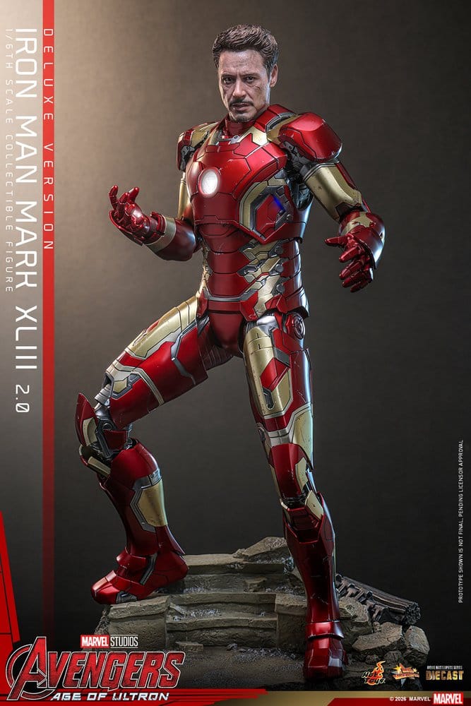 Vengadores: La era de Ultrón Figura Movie Masterpiece Diecast 1/6 Iron Man Mark XLIII (2.0) (Deluxe Version) 32 cm