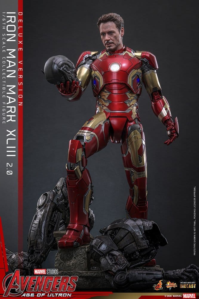 Vengadores: La era de Ultrón Figura Movie Masterpiece Diecast 1/6 Iron Man Mark XLIII (2.0) (Deluxe Version) 32 cm
