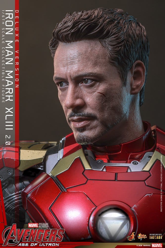 Vengadores: La era de Ultrón Figura Movie Masterpiece Diecast 1/6 Iron Man Mark XLIII (2.0) (Deluxe Version) 32 cm