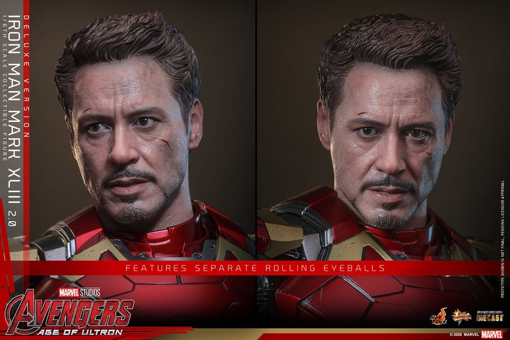 Vengadores: La era de Ultrón Figura Movie Masterpiece Diecast 1/6 Iron Man Mark XLIII (2.0) (Deluxe Version) 32 cm
