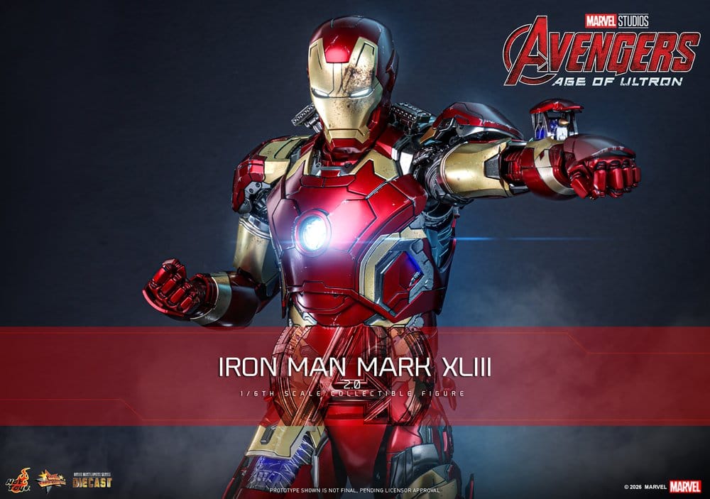 Vengadores: La era de Ultrón Figura Movie Masterpiece Diecast 1/6 Iron Man Mark XLIII (2.0) 32 cm