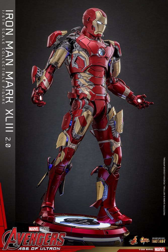 Vengadores: La era de Ultrón Figura Movie Masterpiece Diecast 1/6 Iron Man Mark XLIII (2.0) 32 cm