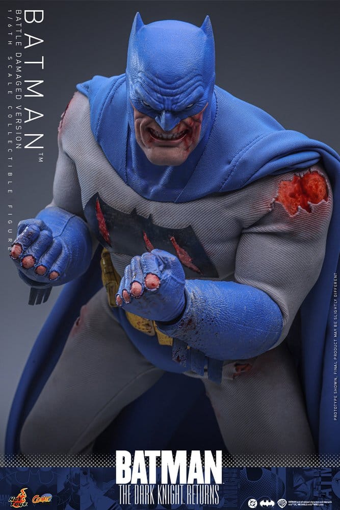 Batman: The Dark Knight Returns Figura Comic Masterpiece 1/6 Batman (Battle Damaged Version) 32 cm