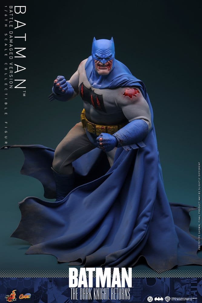 Batman: The Dark Knight Returns Figura Comic Masterpiece 1/6 Batman (Battle Damaged Version) 32 cm