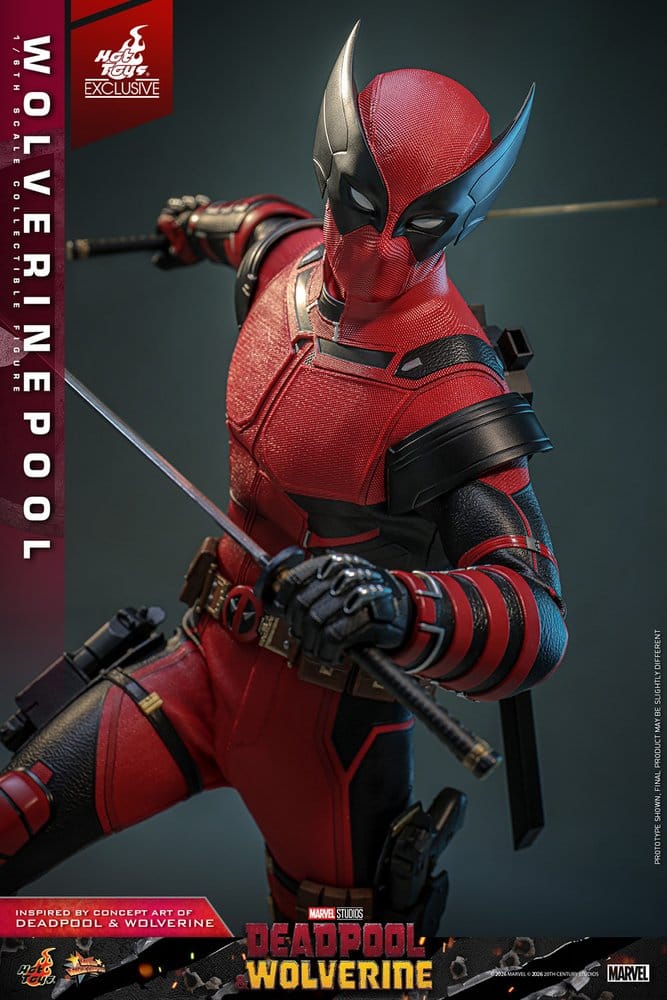 Deadpool & Wolverine Movie Masterpiece Figura 1/6 Wolverinepool Hot Toys Exclusive 31 cm