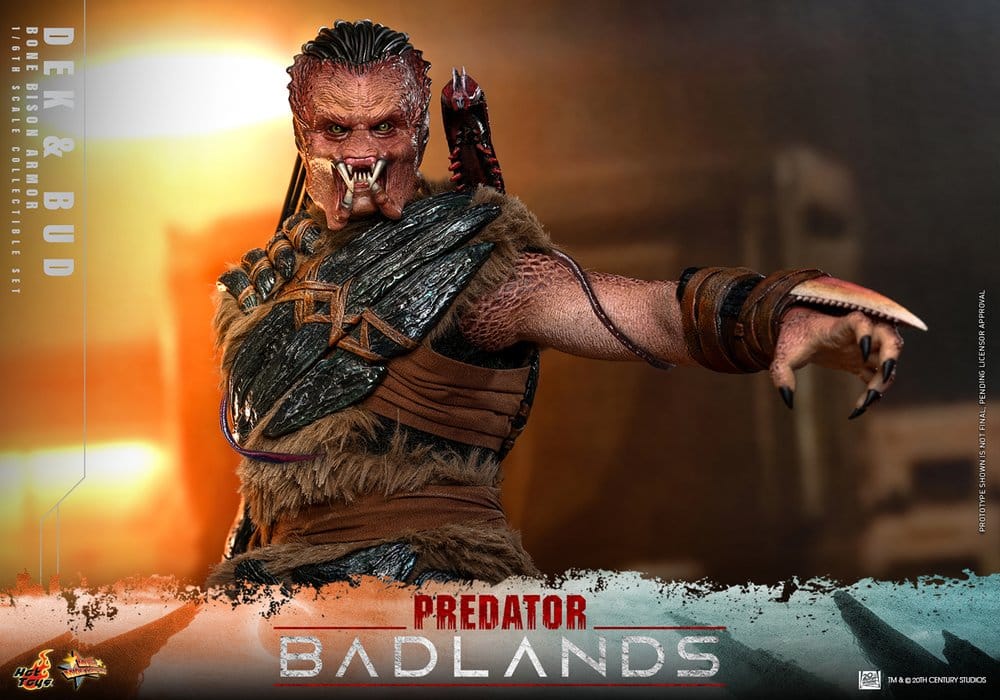 Predator: Badlands Movie Masterpiece Pack de 2 Figuras 1/6 Dek (Bone Bison Armor) and Bud 31 cm