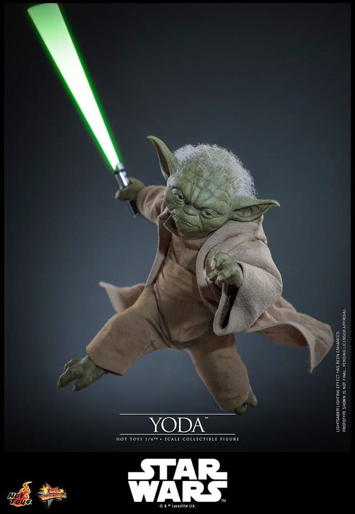 Star Wars: La Venganza de los Sith Movie Masterpiece Figura 1/6 Yoda 14 cm