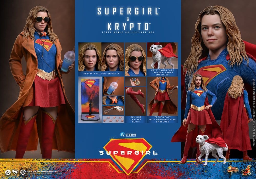 DC Comics Movie Masterpiece Set de Figuras Supergirl & Krypto 28 cm
