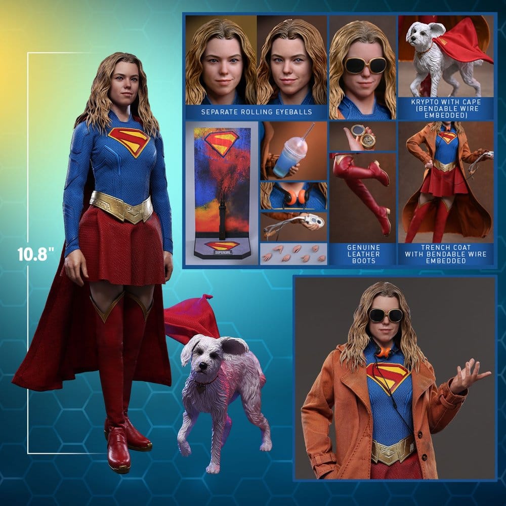 DC Comics Movie Masterpiece Set de Figuras Supergirl & Krypto 28 cm