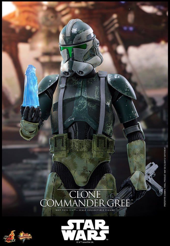 Star Wars Movie Masterpiece Figura 1/6 Clone Commander Gree 30 cm