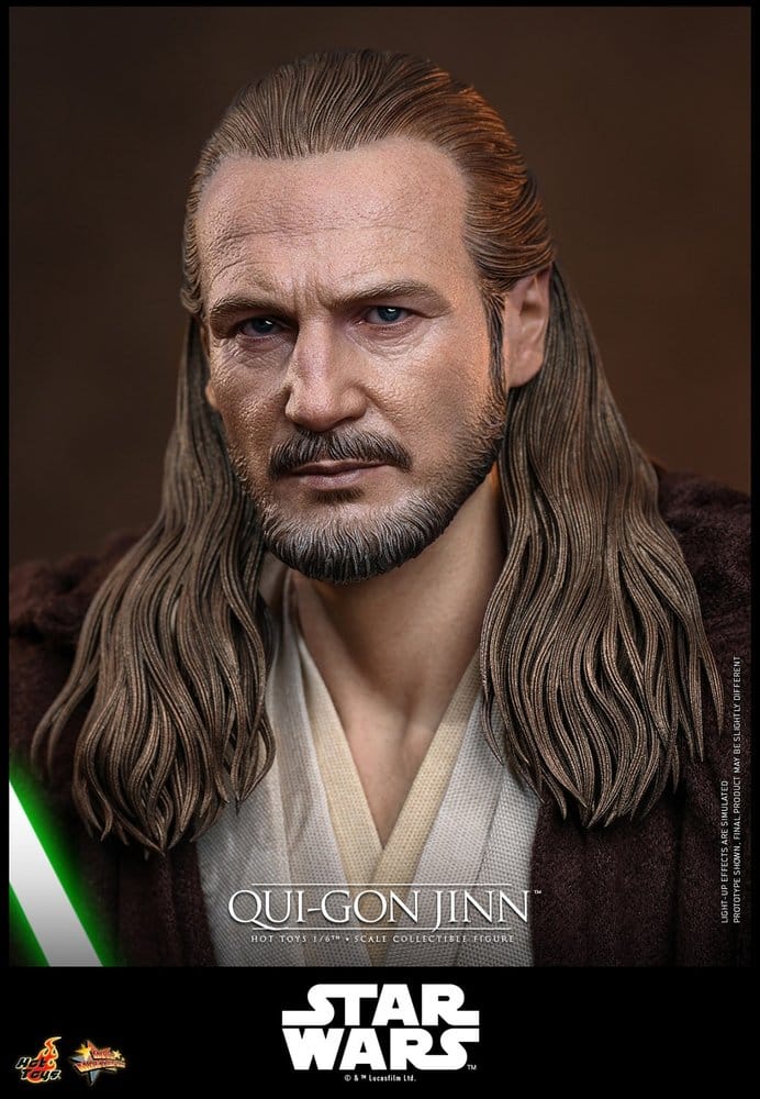 Star Wars: La Amenaza Fantasma Movie Masterpiece Figura 1/6 Qui-Gon Jinn (Artisan Edition) Hot Toys Exclusive 32 cm