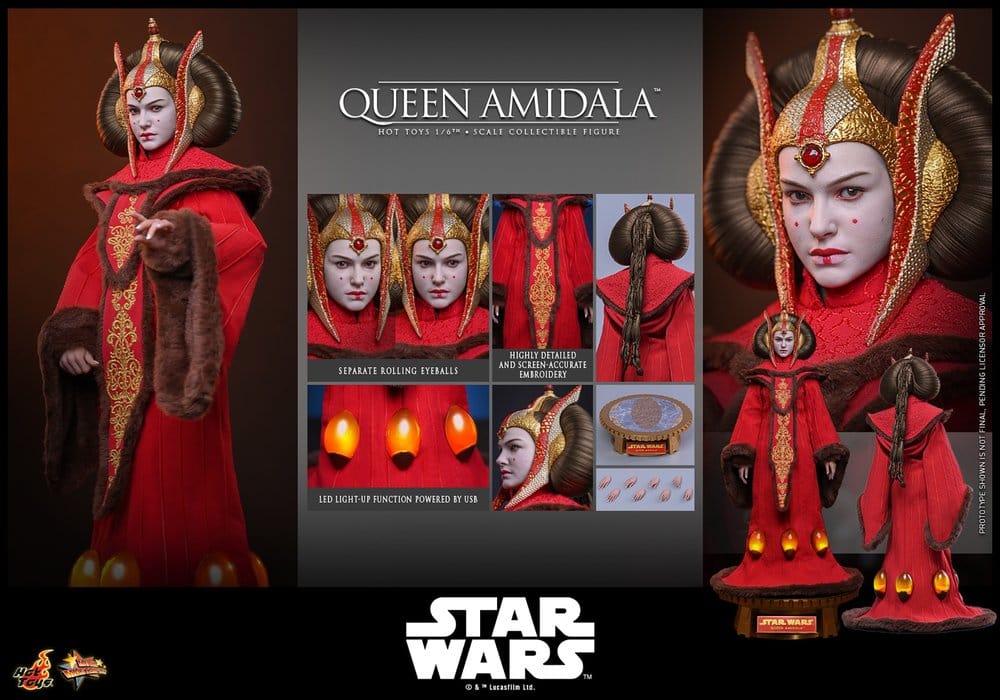 Star Wars Movie Masterpiece Figura 1/6 Queen Amidala 28 cm