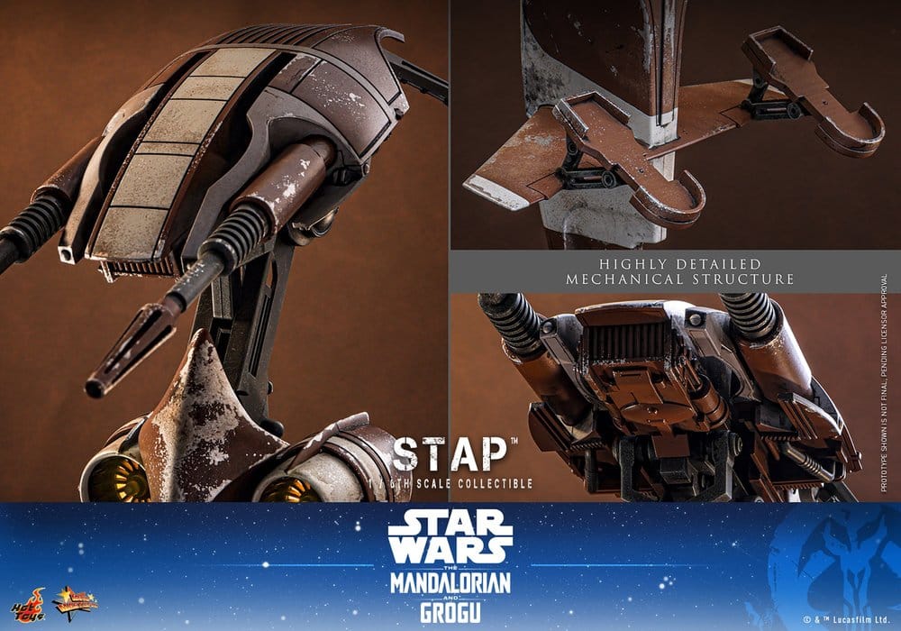 Star Wars: The Mandalorian & Grogu Movie Masterpiece Accesorio 1/6 STAP 32 cm
