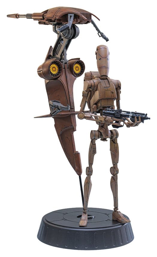 Star Wars: The Phantom Menace Movie Masterpiece Set de Figuras 1/6 Battle Droid & STAP 32 cm Frikytopia