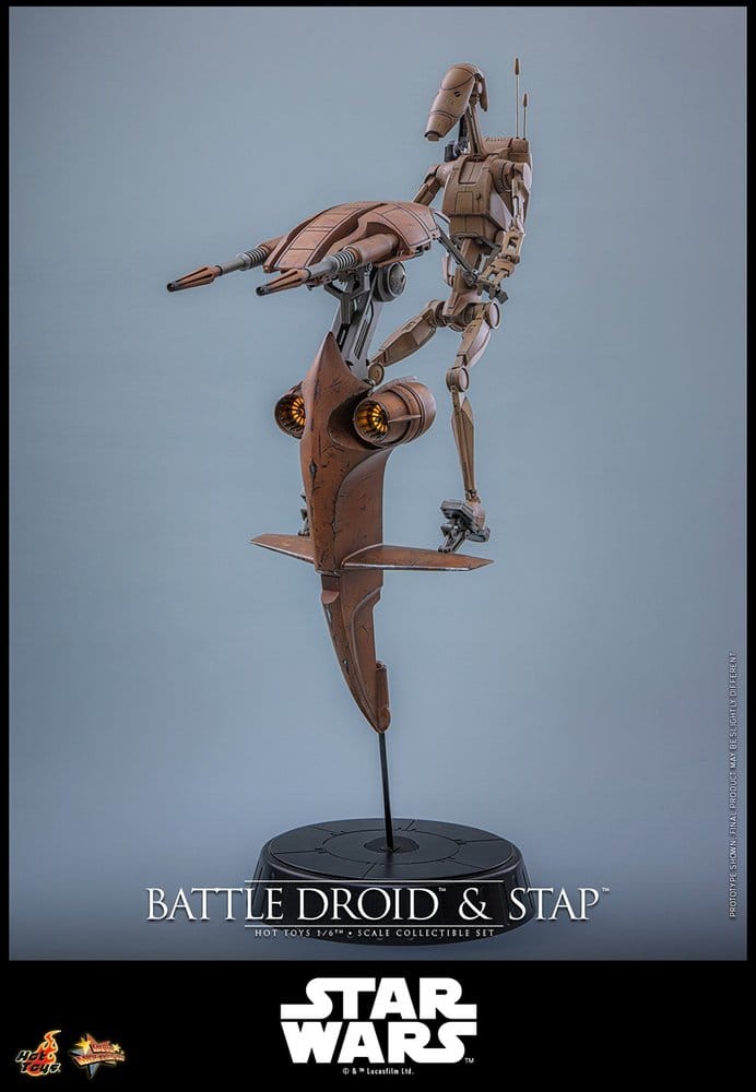 Star Wars: The Phantom Menace Movie Masterpiece Set de Figuras 1/6 Battle Droid & STAP 32 cm