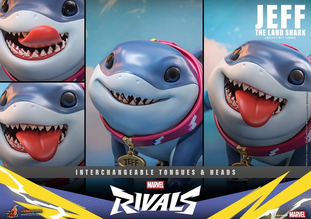 Marvel Rivals Videogame Masterpiece Series Figura de acción Jeff the Land Shark 11 cm