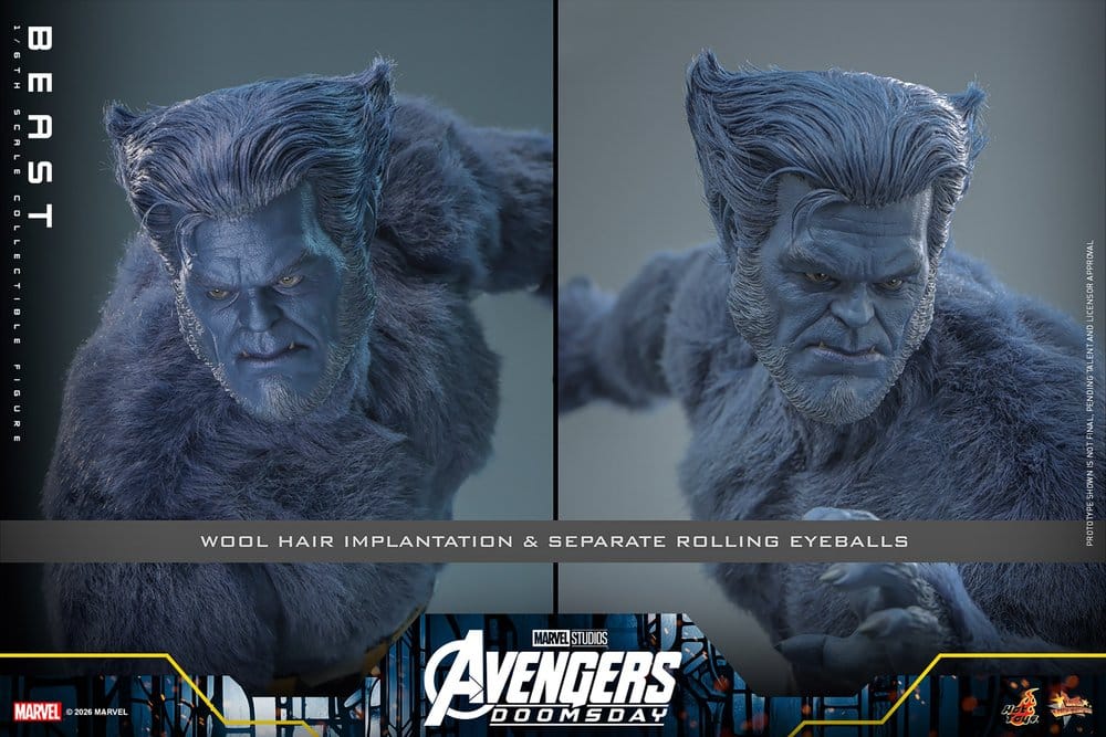 Marvel X-Men Movie Masterpiece Figura 1/6 Beast (Collector Edition) 33 cm