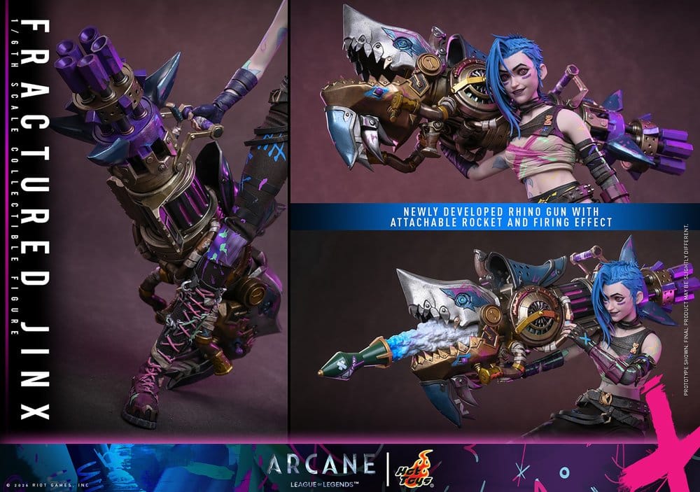 Arcane Figura 1/6 Fractured Jinx 28 cm