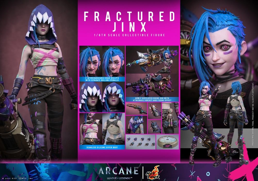 Arcane Figura 1/6 Fractured Jinx 28 cm