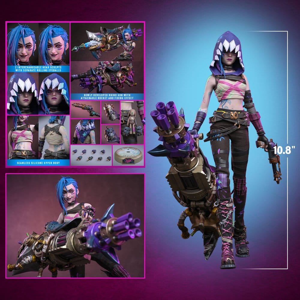 Arcane Figura 1/6 Fractured Jinx 28 cm
