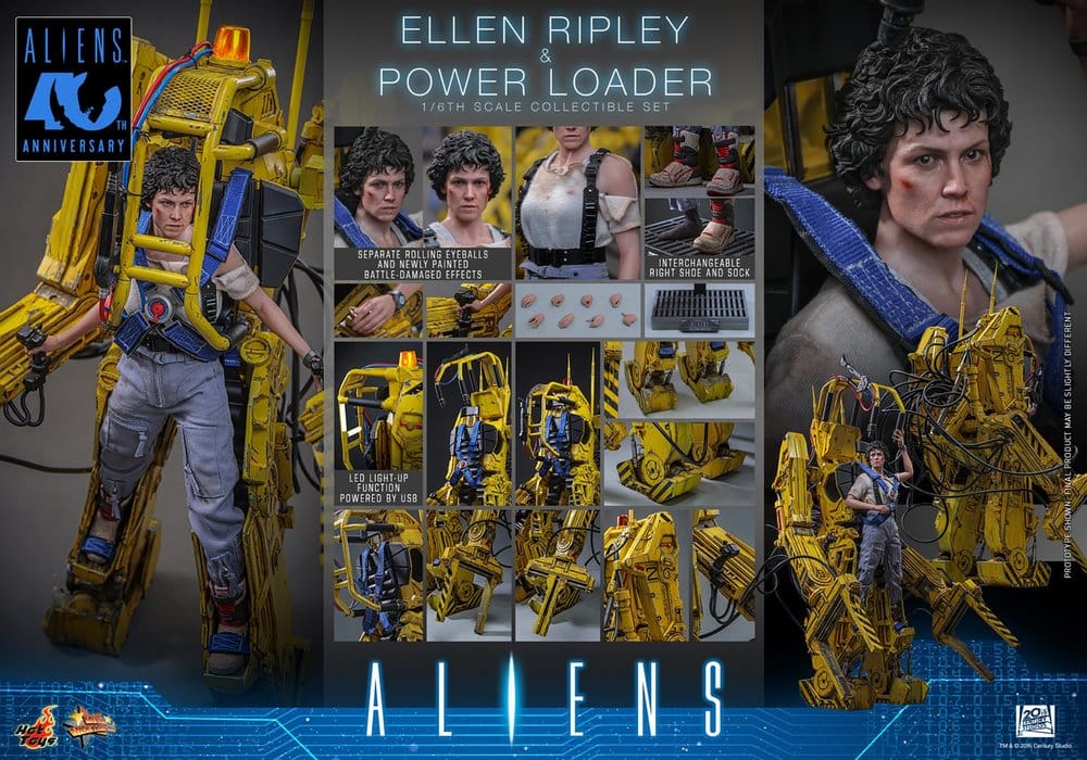 Alien Movie Masterpiece Set de Figuras 1/6 Ellen Ripley y Power Loader 52 cm
