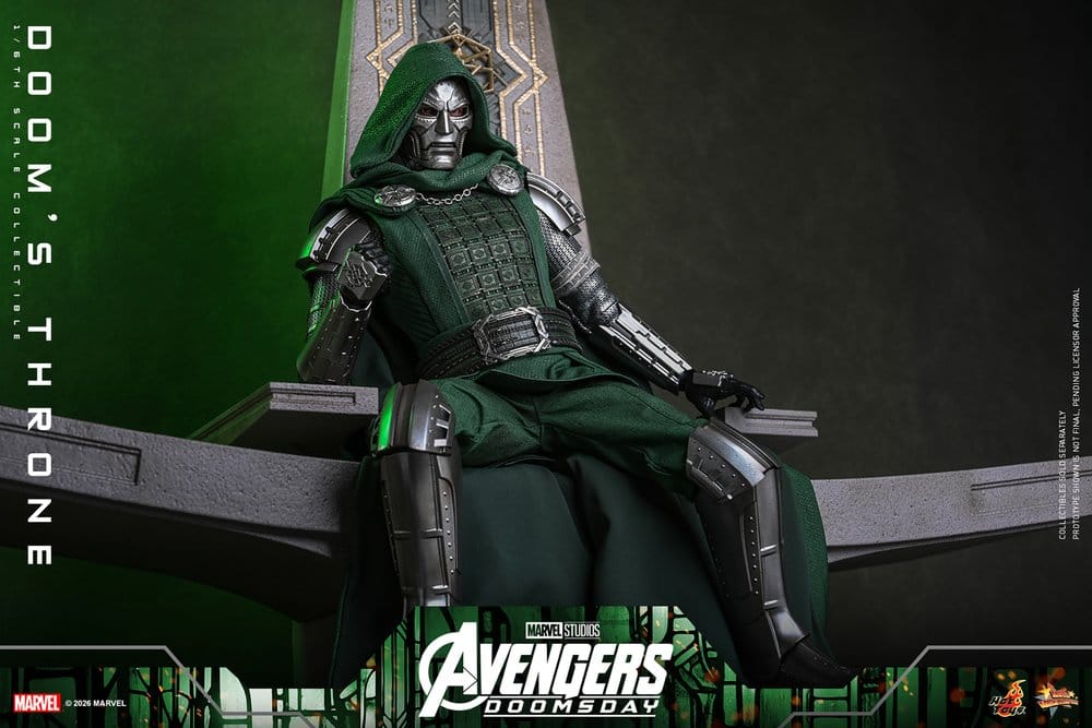 Avengers: Doomsday Movie Masterpiece Accesorio para Figuras 1/6 Doom's Throne 33 cm