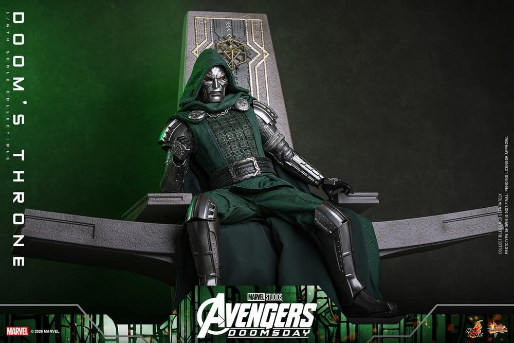 Avengers: Doomsday Movie Masterpiece Accesorio para Figuras 1/6 Doom's Throne 33 cm