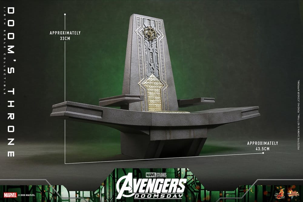 Avengers: Doomsday Movie Masterpiece Accesorio para Figuras 1/6 Doom's Throne 33 cm