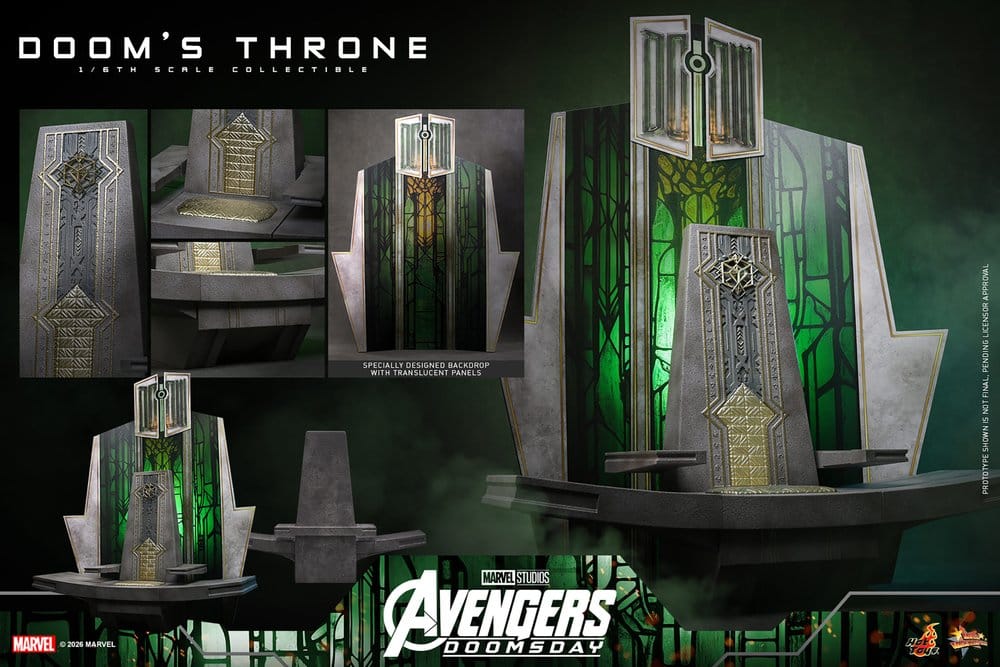 Avengers: Doomsday Movie Masterpiece Accesorio para Figuras 1/6 Doom's Throne 33 cm