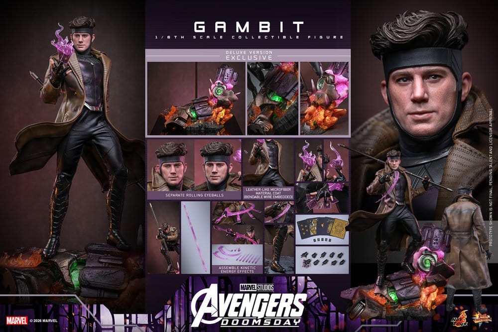 Avengers: Doomsday Movie Masterpiece Figura 1/6 Gambit (Deluxe Version) 31 cm