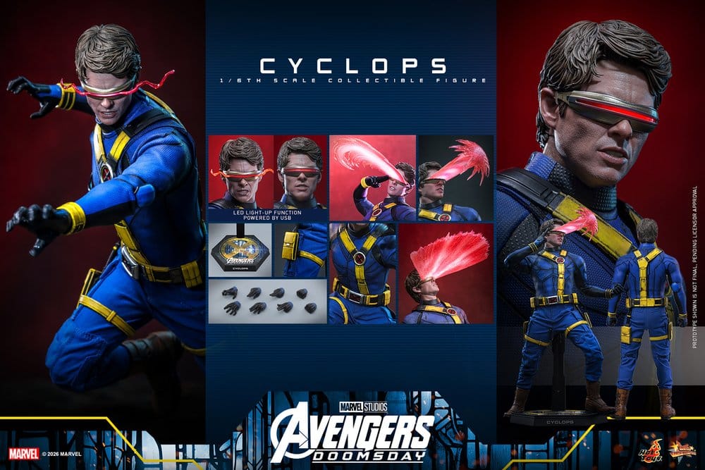 Avengers: Doomsday Movie Masterpiece Figura 1/6 Cyclops 30 cm