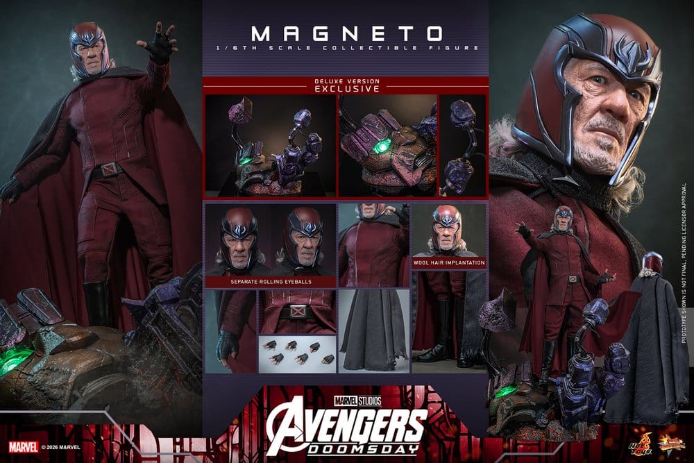 Avengers: Doomsday Movie Masterpiece Figura 1/6 Magneto (Deluxe Version) 30 cm
