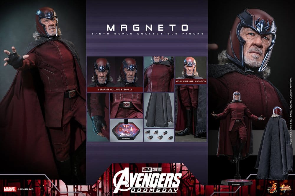 Avengers: Doomsday Movie Masterpiece Figura 1/6 Magneto 30 cm