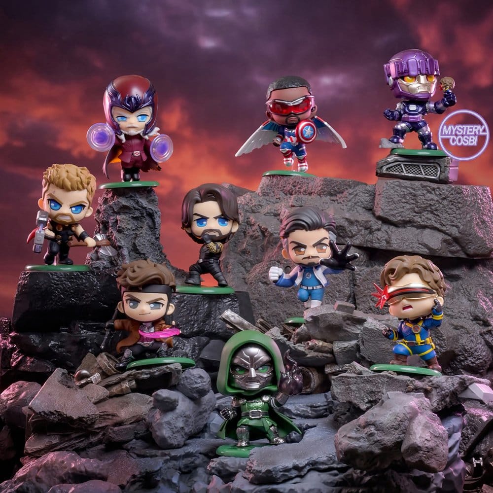 Marvel Cosbi Minifiguras 11 cm Avengers: Doomsday Blind Box Display (8)
