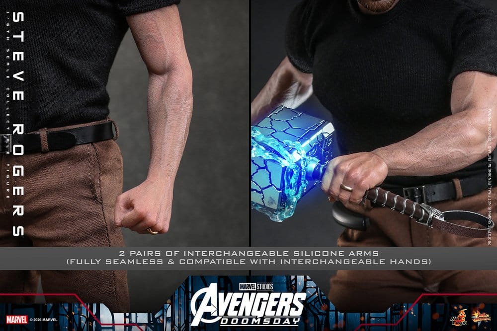 Marvel Avengers: Doomsday Movie Masterpiece Figura de Acción 1/6 Steve Rogers (Deluxe Version) 31 cm