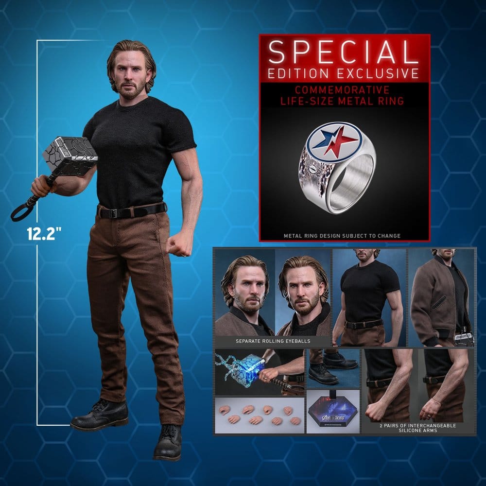 Marvel Avengers: Doomsday Movie Masterpiece Figura de Acción 1/6 Steve Rogers (Deluxe Version) 31 cm
