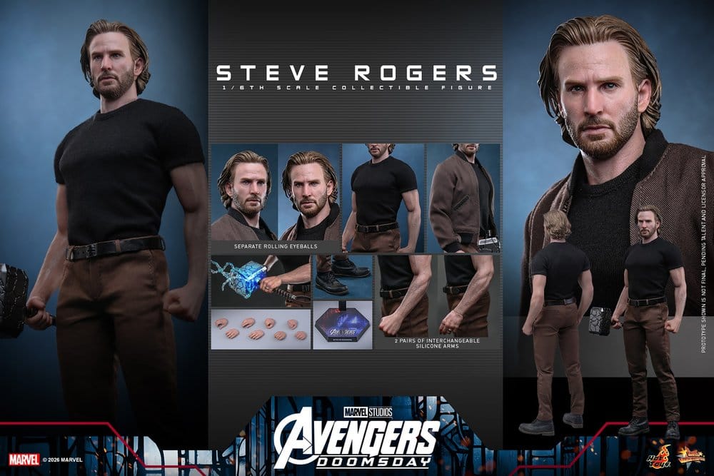 Marvel Avengers: Doomsday Movie Masterpiece Figura de Acción 1/6 Steve Rogers 31 cm