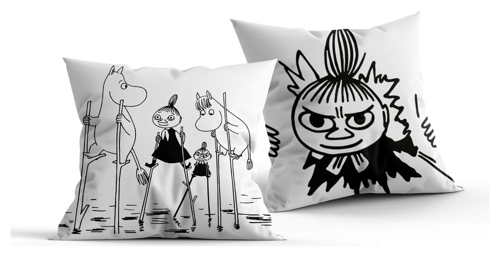 Moomin Almohada black & white 40 x 40 cm Frikytopia
