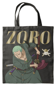 One Piece Bolsa de Tela Zoro Verde Oscuro 40 x 35 cm