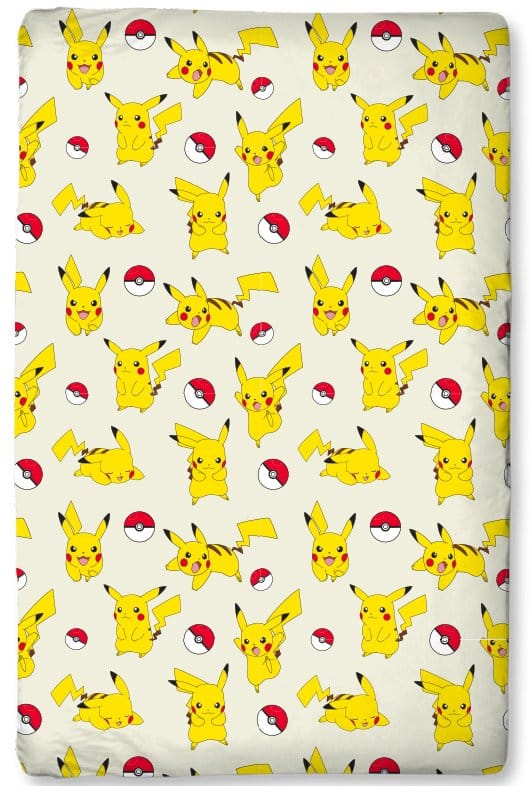 Pokémon Sábana bajera Pikachu 90 x 200 x 25 cm