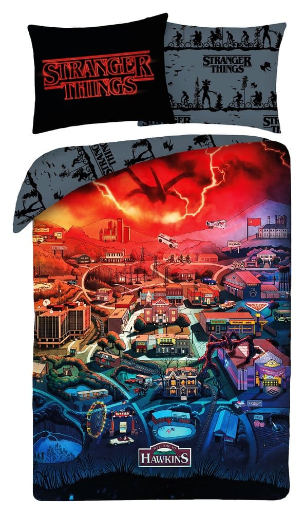 Stranger Things Funda Nórdica Ver. 1 140 x 200 cm / 70 x 90 cm Frikytopia