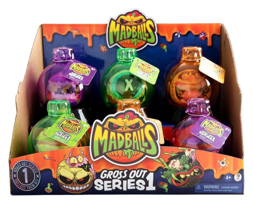 Mad Balls Pelotas de Goma Gross Out Series 1 Display (12)