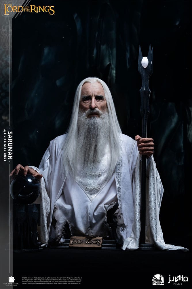 El Señor de los Anillos Busto tamaño natural Saruman 110 cm Frikytopia