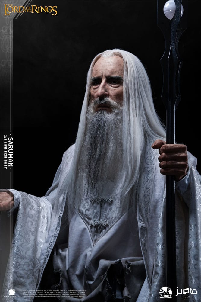 El Señor de los Anillos Busto tamaño natural Saruman 110 cm