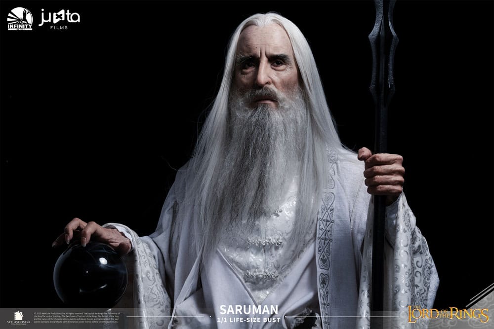 El Señor de los Anillos Busto tamaño natural Saruman 110 cm