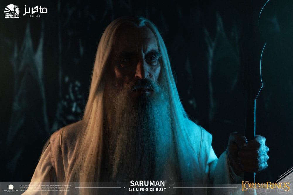 El Señor de los Anillos Busto tamaño natural Saruman 110 cm