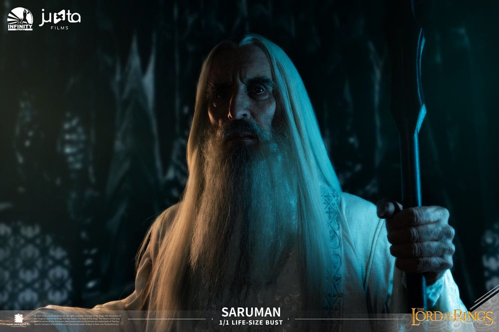 El Señor de los Anillos Busto tamaño natural Saruman 110 cm