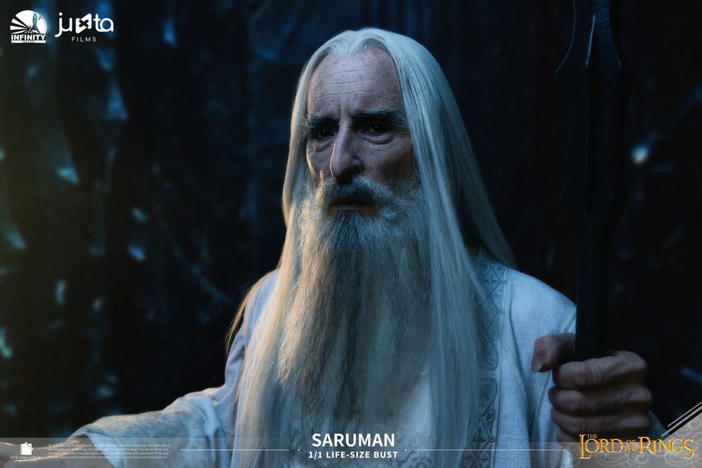 El Señor de los Anillos Busto tamaño natural Saruman 110 cm