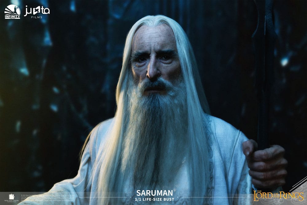 El Señor de los Anillos Busto tamaño natural Saruman 110 cm