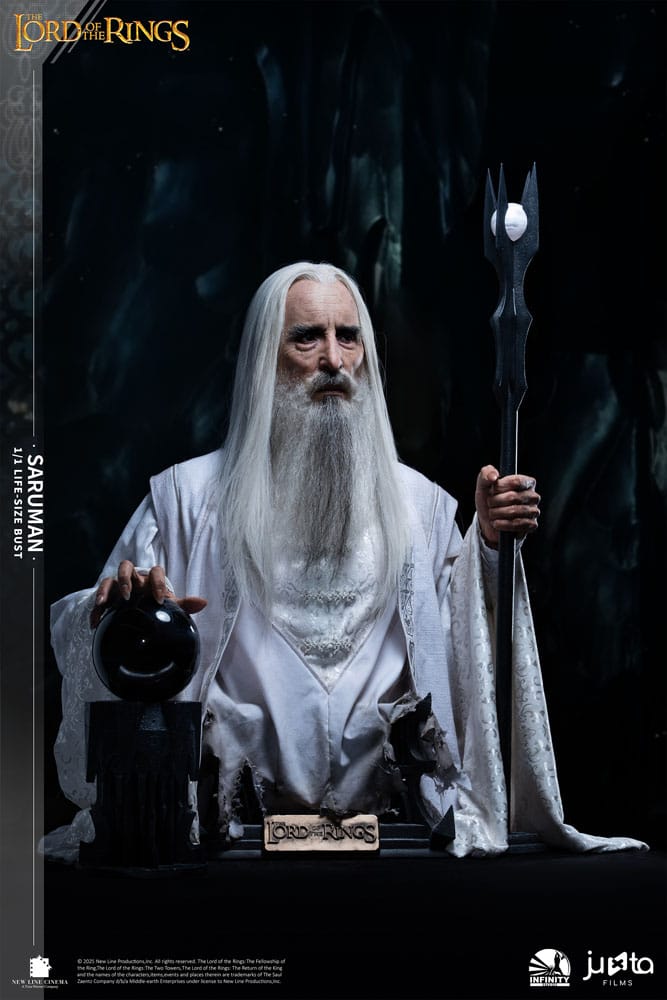 El Señor de los Anillos Busto tamaño natural Saruman 110 cm